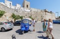 Three wheeler taxi in Otranto Italy